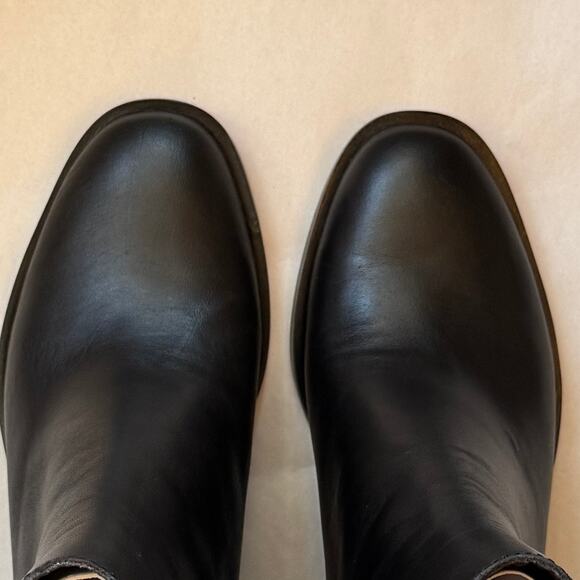 Dolce Vita Linny H20 Black Leather Boots Size 7 Waterproof Pull-on NWOB - Picture 5 of 9